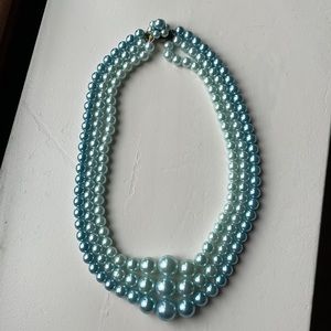 Vintage light blue pearls